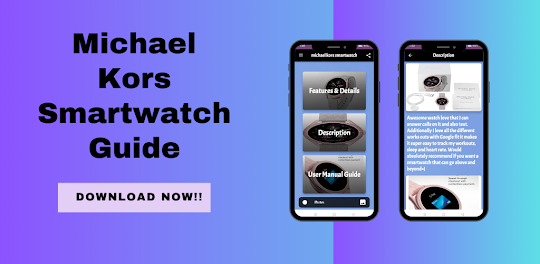 michael kors smartwatch  Guide