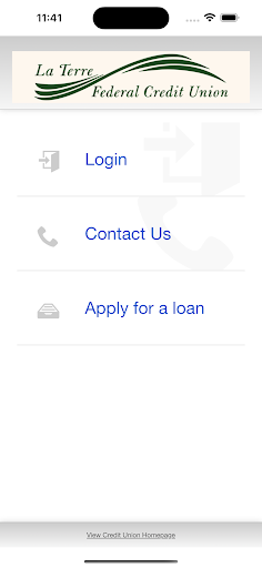 Android application La Terre FCU screenshort