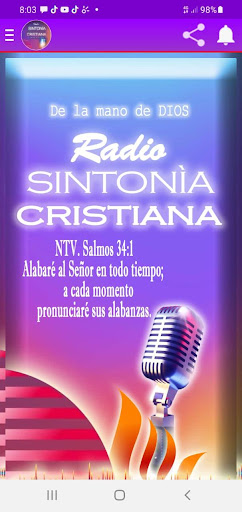 Android application Sintonia Cristiana screenshort