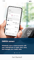 screenshot of OMRON connect