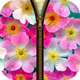 Floral Zipper Lock Screen icon