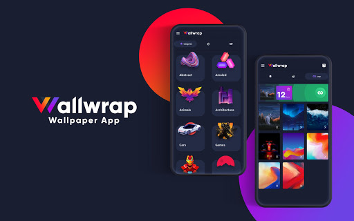 Android application Wallwrap: 4K Wallpapers screenshort