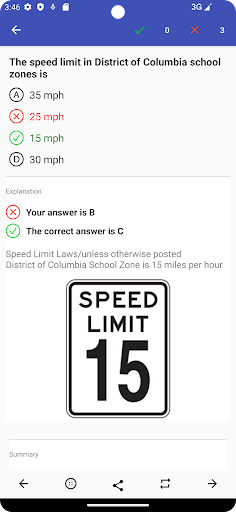 Android application DC Driving Test - DMVCool Pro screenshort