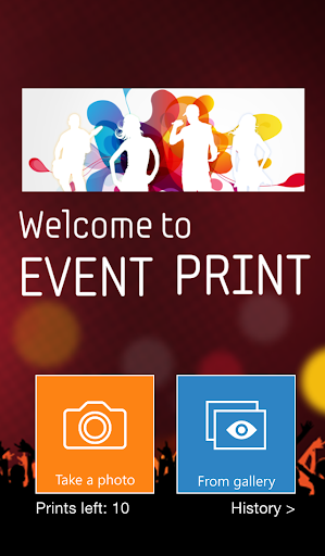 Android application Event Print screenshort