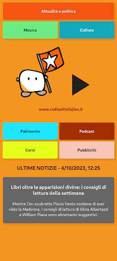 Android application radio città fujiko 103.1fm screenshort