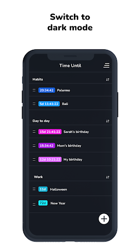 Screenshot of Time Until - Countdown timers