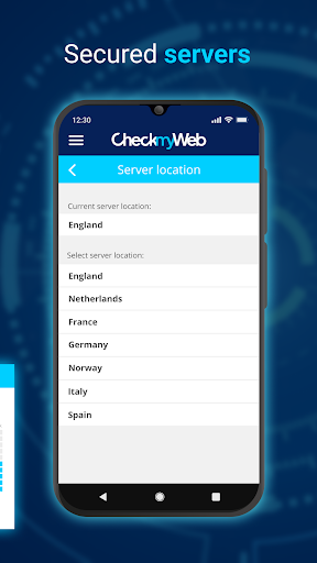 CheckMyWeb Mobile VPN Screen 3