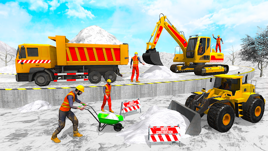 City Construction Snow Game 3D