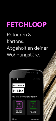 Android application FETCHLOOP screenshort