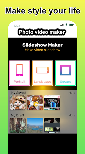 Android application Photo video maker with music screenshort