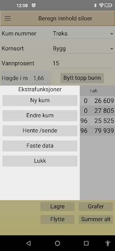 Beregn lager Screen 2
