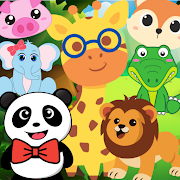 Animal cartoon kids Match3 pop app icon