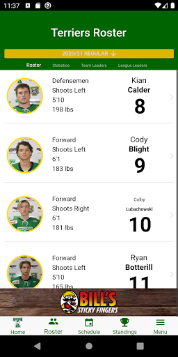 Portage Terriers Official App Screen 3