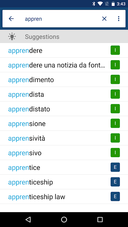 Italian English Dictionary - 11.1.0 - (Android)