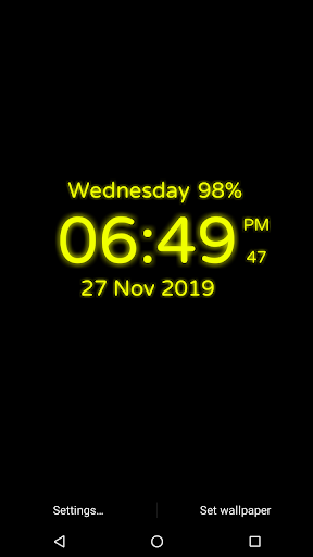 Digital Clock Screen 3