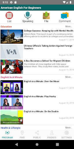 AEB - Learn English VOA Screenshot 1 - AppWisp.com