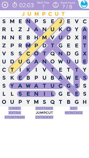 Android application Word Search Puzzles screenshort