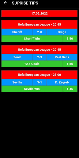 BETA TIPS BET Screen 2