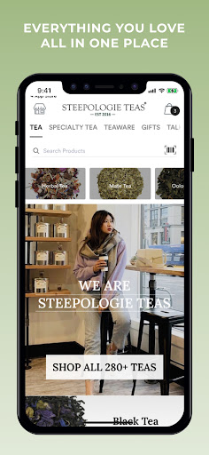Android application Steepologie Teas screenshort