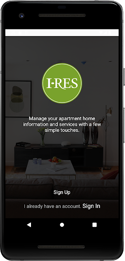 Android application I-RES Living screenshort