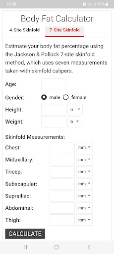Body Fat Calculator