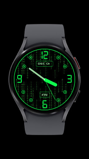 Animated Matrix - Watch Face Screen 3