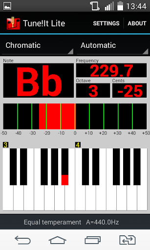 Android application Tune!It Lite screenshort