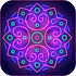 Magic Mirror Mandala Drawing - Symmetry Glow Art1.1.0