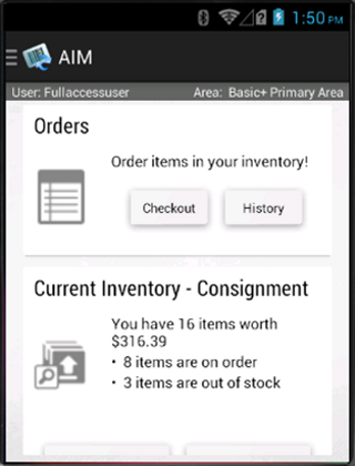 App screenshot