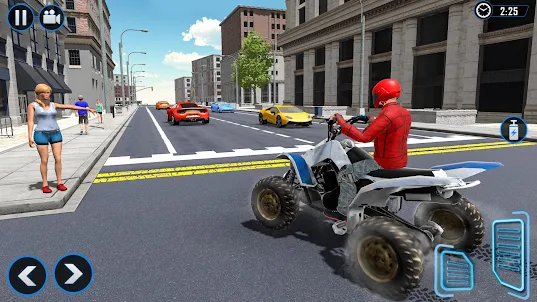 ATV Quad City自行车模拟器：自行车出租车游戏
