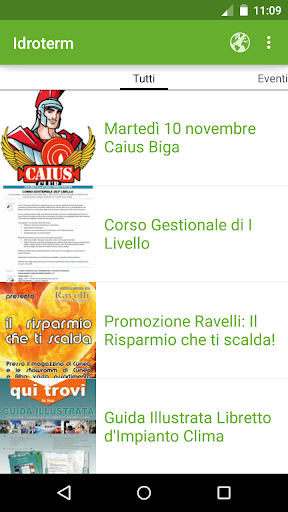 Android application Idroterm screenshort