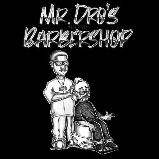 Mr. Dro's Barbershop Logo