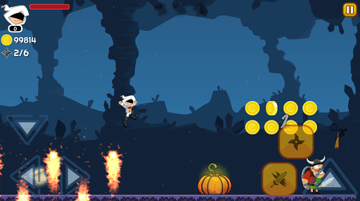 White Ninja B Ninja Jump Run Battle Adventure