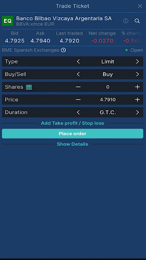 iTRADER Garanti BBVA NV Screen 2