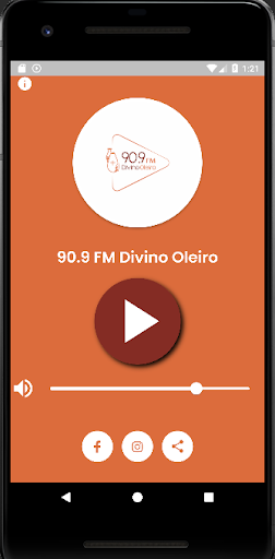 Android application 90.9 FM Divino Oleiro screenshort