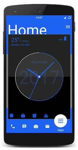 Screenshot of Analog Clock Launcher -Applock