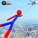 Cover Image of Download Stickman Rope Hero-Spider Game  APK