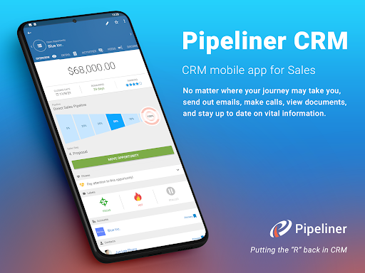 Android application Pipeliner CRM screenshort