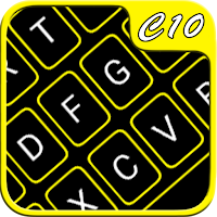 Yellow Neon Keyboard