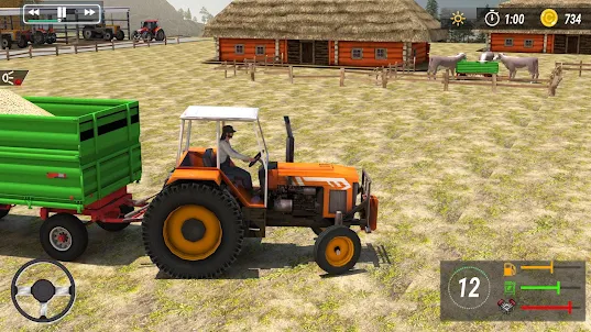 farm games: tractor farming