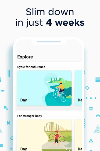 Screenshot of Cycling apps for weight loss