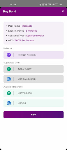 Brú Finance Screen 3