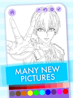 Kawaii Anime Boy Coloring Book - Screenshot 3