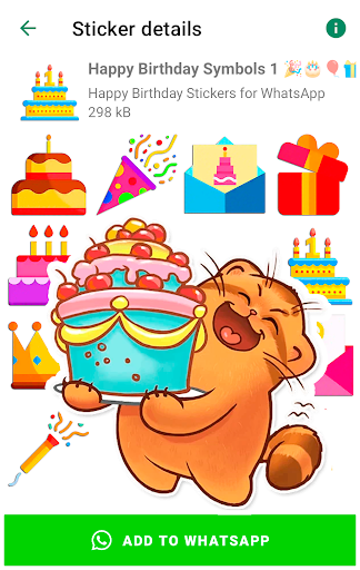 Birthday Stickers for WhatsApp screenshot 15