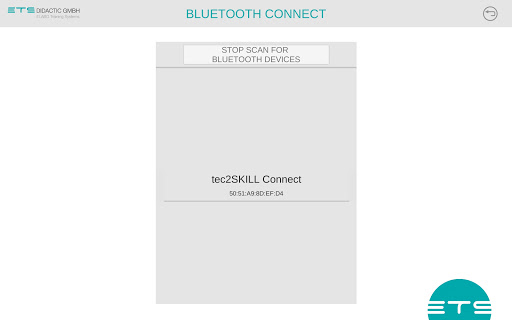 tec2SKILL Connect Screen 2