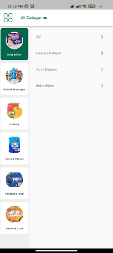 Mart9 Grocery Delivery Screen 2