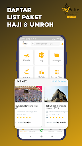 Android application Safir Tour Travel screenshort