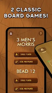Three Men's Morris and Bead 12