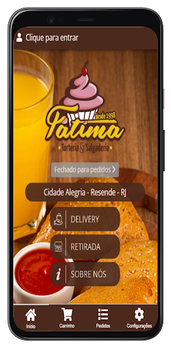 Android application Fátima Torteria e Salgaderia screenshort