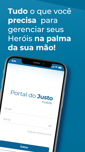 Android application App do Justo screenshort